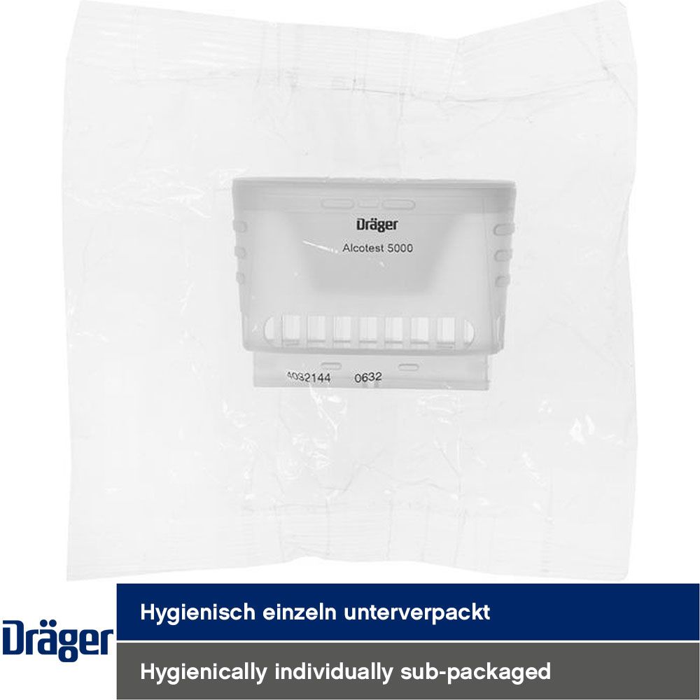 Dräger Mundstück-Trichter - 10 Mundstücke für Alcotest 5000 und 7000 - hygienisch einzeln verpackt - ideal für Massentests (Bild 3)