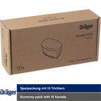 Dräger Mundstück-Trichter - 10 Mundstücke für Alcotest 5000 und 7000 - hygienisch einzeln verpackt - ideal für Massentests (Bild 4)