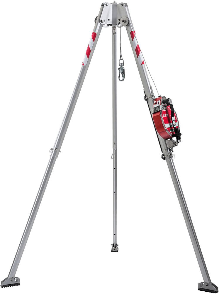 Miller DuraHoist 3Pod - mit MightEvac Höhensicherungs-Gerät (15 m) & Halterung - anpassbares Dreibein zur Absturz-Sicherung Q-87586 (Bild 1)