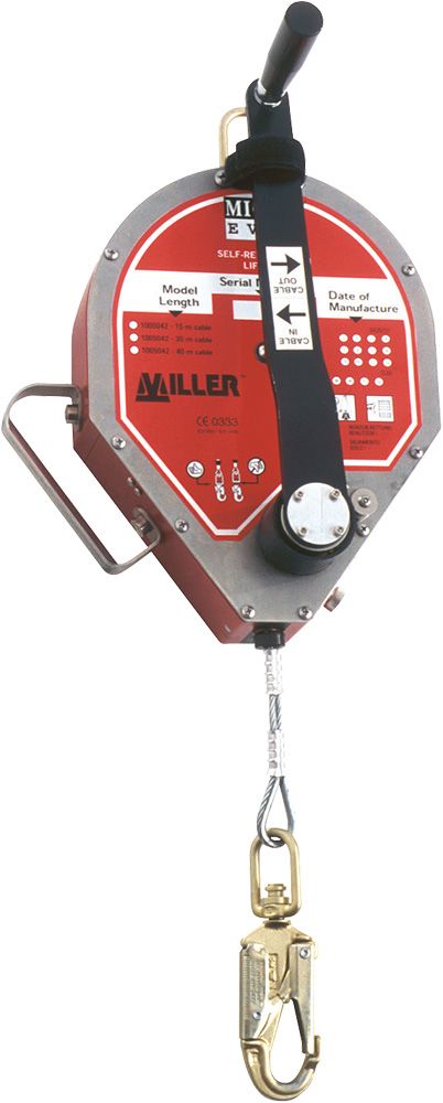 Miller DuraHoist 3Pod - mit MightEvac Höhensicherungs-Gerät (15 m) & Halterung - anpassbares Dreibein zur Absturz-Sicherung Q-87586 (Bild 4)