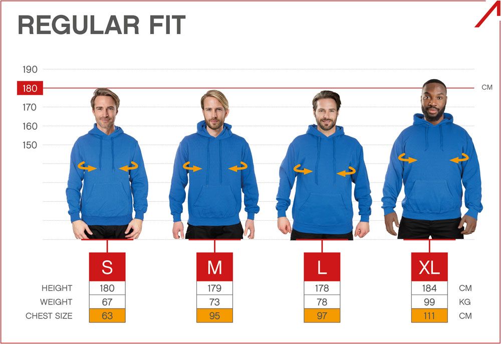 Fruit of the Loom Hoodie - optional mit personalisierter Bedruckung - bedruckbarer Kapuzen-Pullover für Herren