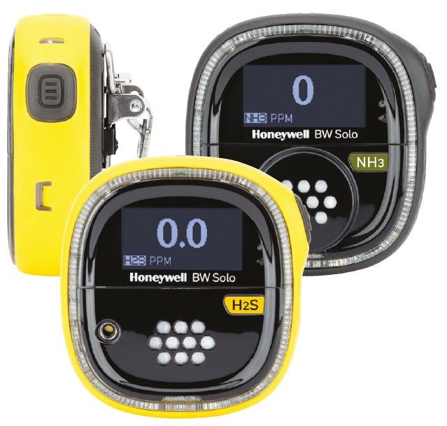 Honeywell BW Solo (BLE) - Gaswarngerät mit 1 Sensor für Schwefelwasserstoff (H2S) 0-200 ppm - A1: 5 ppm - A2: 10 ppm (gelbes Gehäuse) (Bild 2)