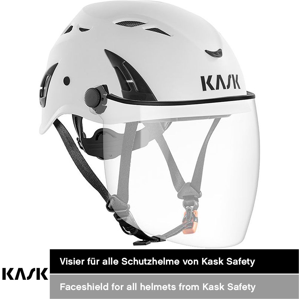 Kask Safety Full Face Visor Helm-Visier - Gesichtsschutz für Helme - mit Anti-Beschlag und kratzfester Beschichtung Klar (Bild 2)