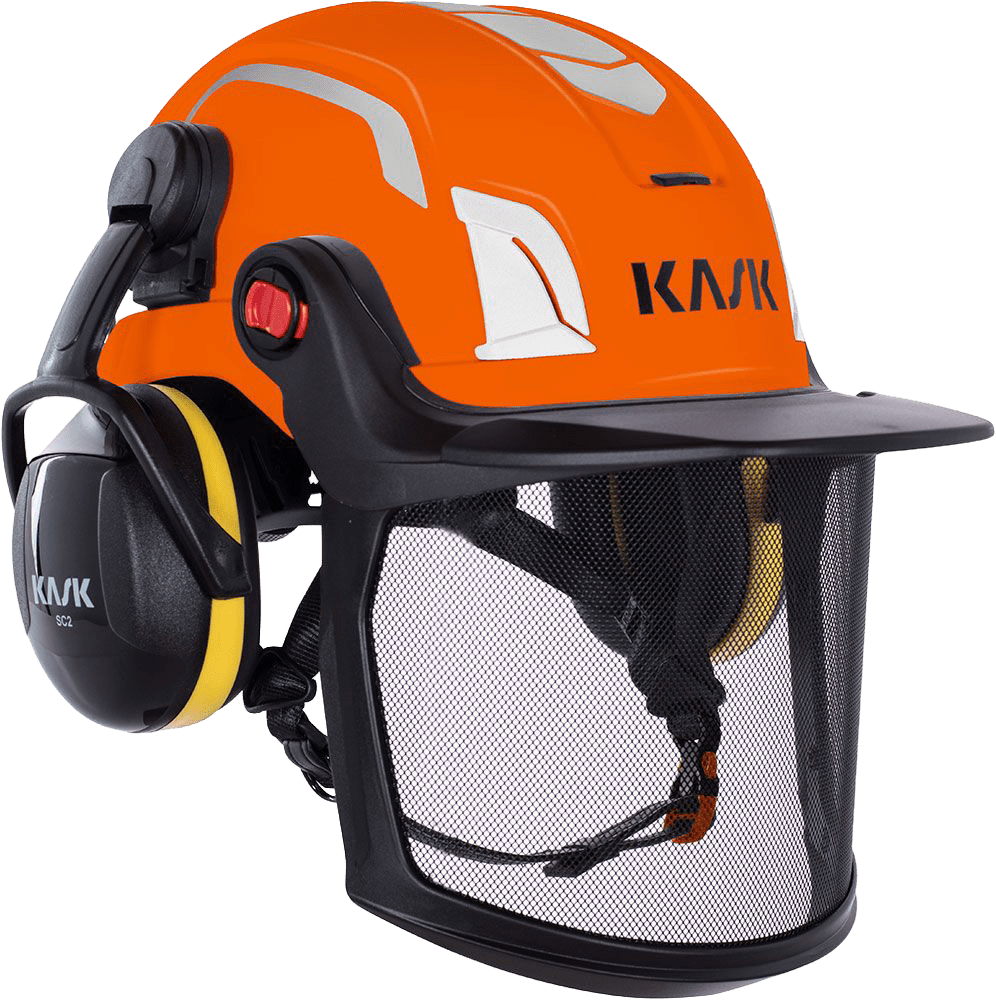 Kask Safety Zenith X Combo Schutzhelm mit Gehörschutz & Visier - Orange (Bild 1)
