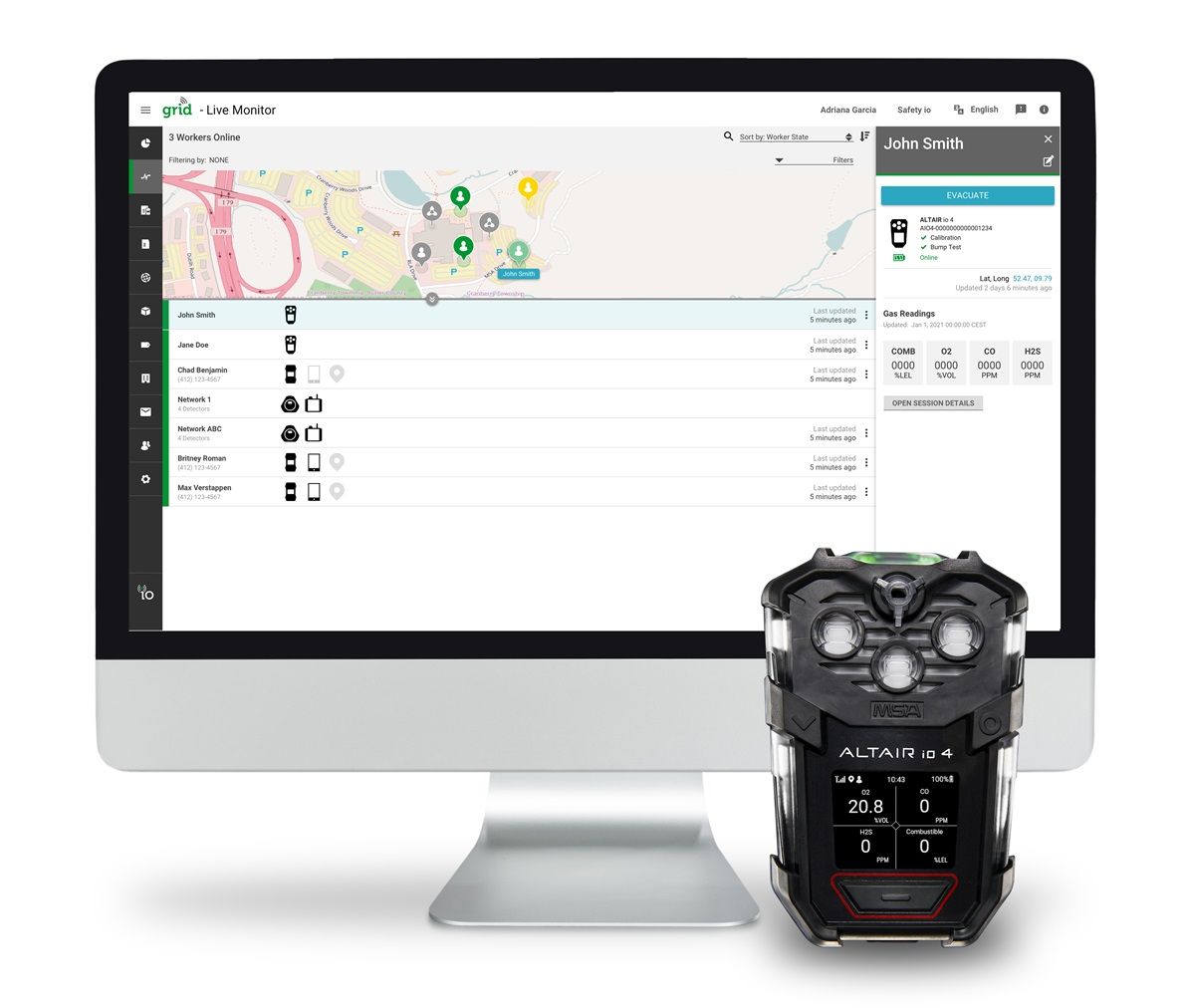 MSA ALTAIR io4 - Gas-Warngerät für Ex UEG 0-100% (CH4) - O2 - CO - H2S - im MSA-Grid STARTER-Paket (4 Jahre Laufzeit) (Bild 6)