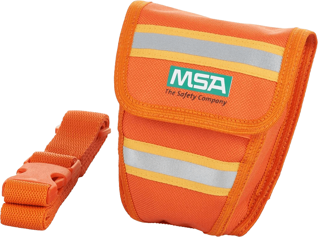 MSA Tasche orange - für MiniSCAPE Kurzzeit-Fluchtfiltergerät - als Hüft- oder Schultertasche verwendbar (10178828) (Bild 1)
