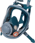 Oxyline X8 Atemschutz-Vollmaske - Gas-Maske aus Silikon mit Bajonett-Anschlüssen & Schutz-Visier - EN 136, Klasse 2 (Bild 1)