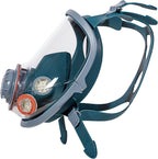 Oxyline X8 Atemschutz-Vollmaske - Gas-Maske aus Silikon mit Bajonett-Anschlüssen & Schutz-Visier - EN 136, Klasse 2 (Bild 3)