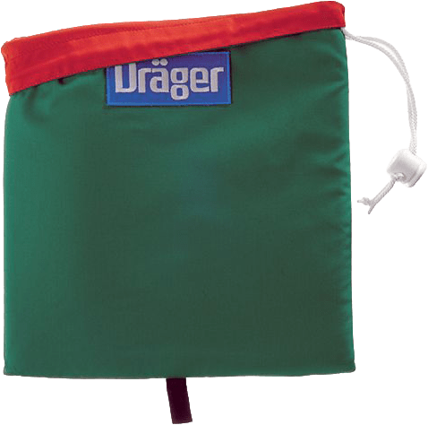 Dräger X-plore und Panorama Nova - Masken-Wendebeutel - rot-grün - 360 x 340 mm - mit Zugband & Stopper (nicht für FPS 7000) (Bild 1)