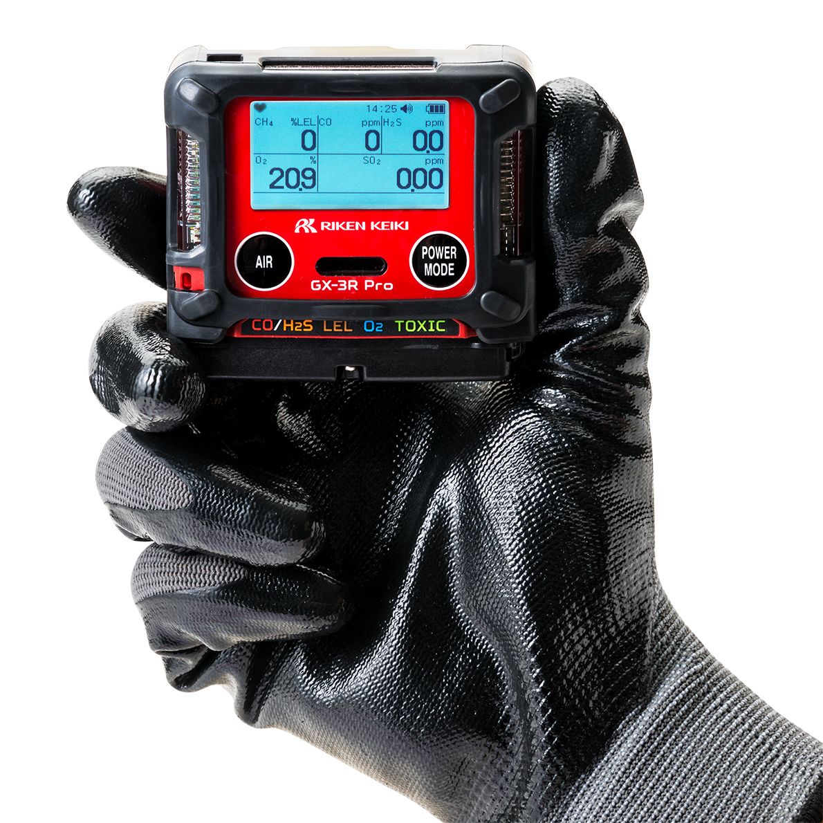 RIKEN KEIKI - GX-3R Pro - Gas-Warngerät mit Bluetooth - zuverlässig, kompakt und wirtschaftlich - das kleinste 5 Gas Warngerät auf dem Markt Ex CH4 + O2 + H2S + CO2 (Bild 4)