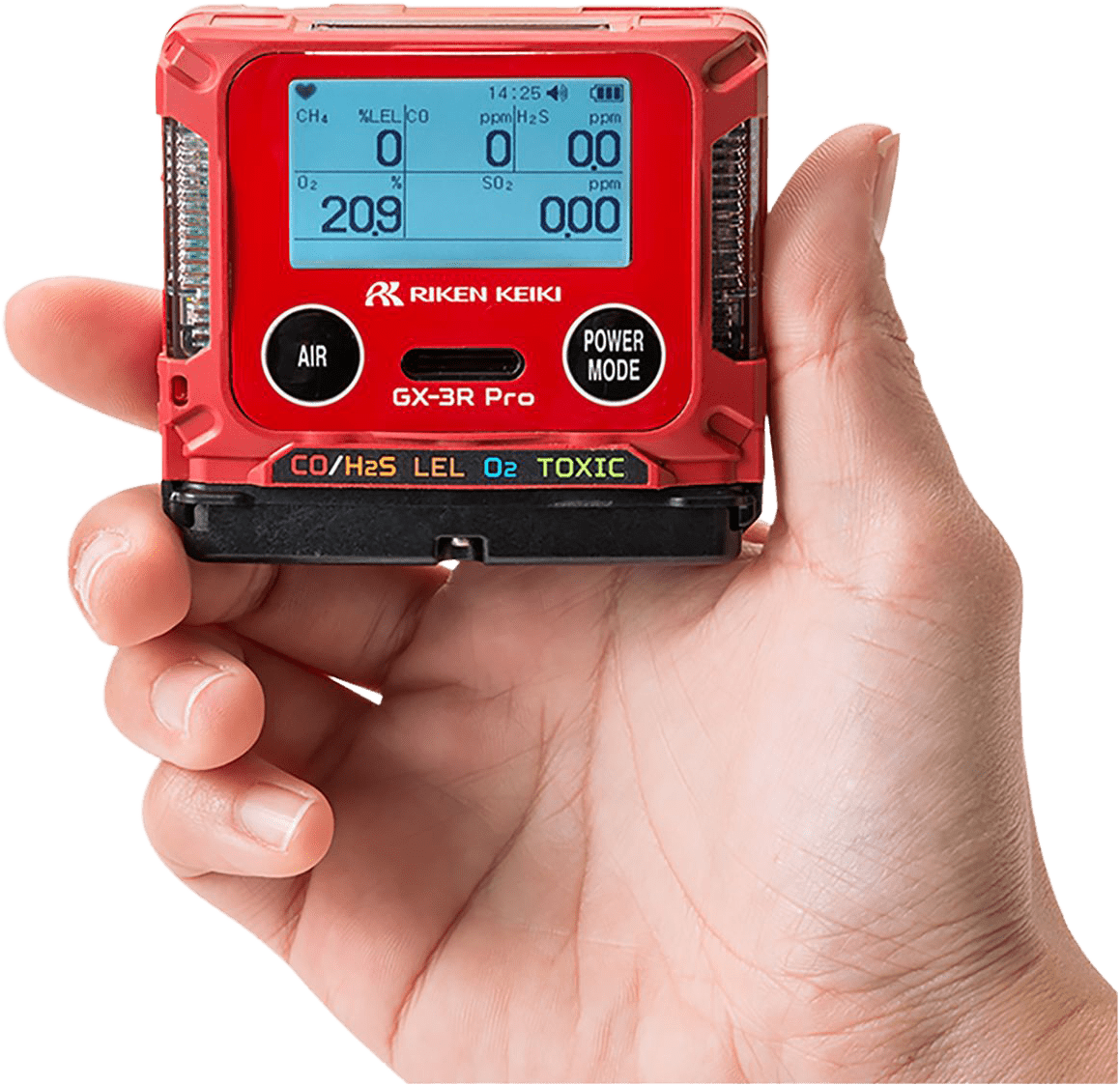 RIKEN KEIKI - GX-3R Pro - Gas-Warngerät mit Bluetooth - zuverlässig, kompakt und wirtschaftlich - das kleinste 5 Gas Warngerät auf dem Markt (Bild 1)