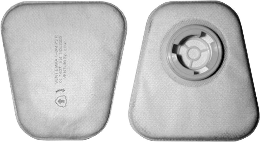 Oxyline-Filter - wiederverwendbare Partikel- oder Kombinations-Filter (auch mit Geruchsfilter) - Bajonett-Anschluss (Bild 1)
